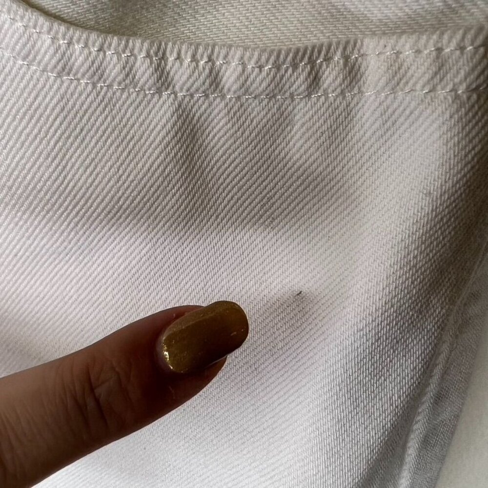 J.Crew White High-Rise Denim Maxi Skirt Frayed Hem Size 26 100% Cotton NWT - Picture 8 of 10